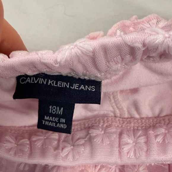 Calvin Klein - Pink Ruffled Skirt Leggings with elastic waist - Picture 3 of 3